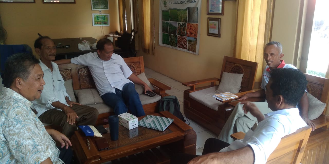 Gapoktan Kalurahan Nomporejo melakukan diskusi dengan PT Java Agro Niten Bantul